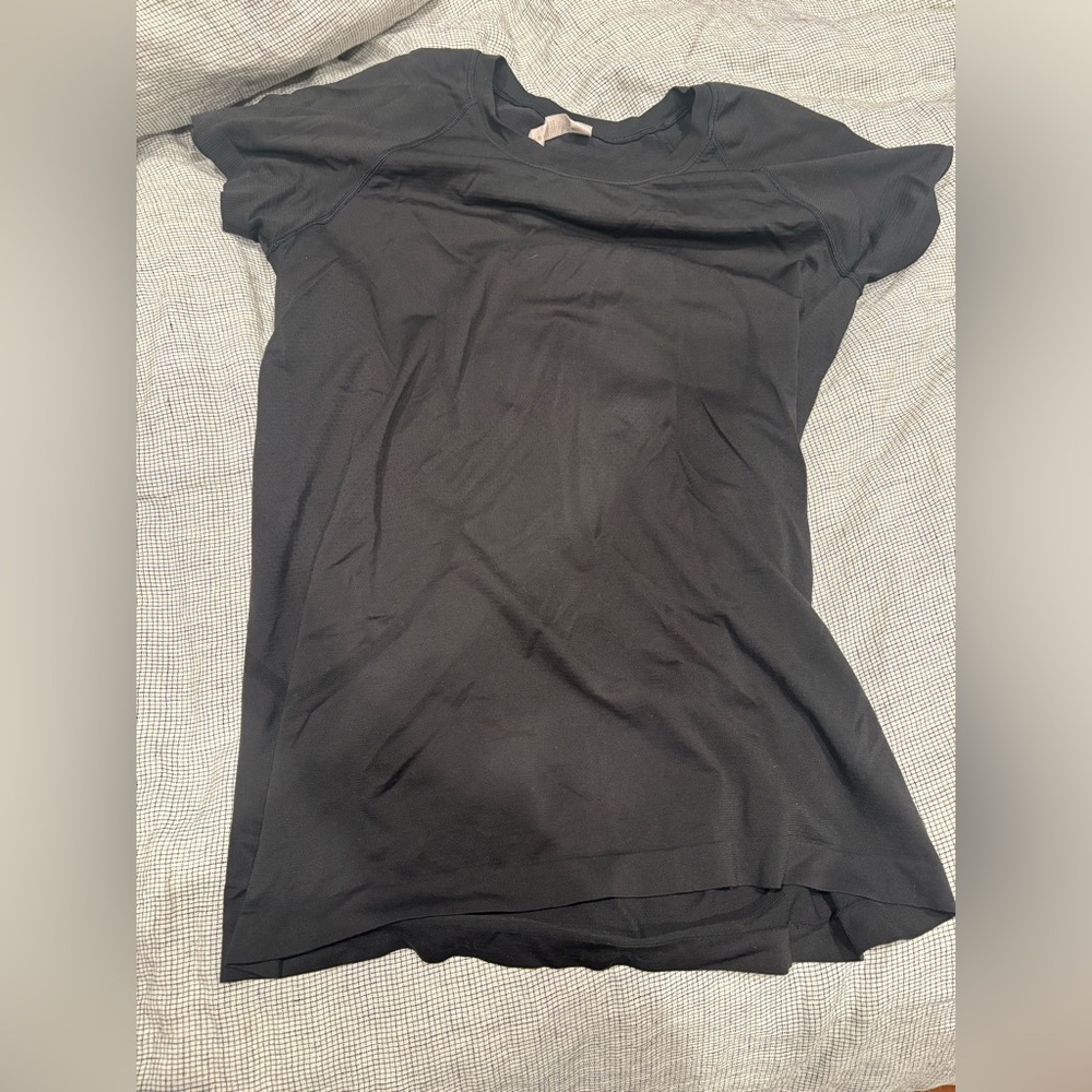 lululemon athletica Black Crew Neck Athletic Tee